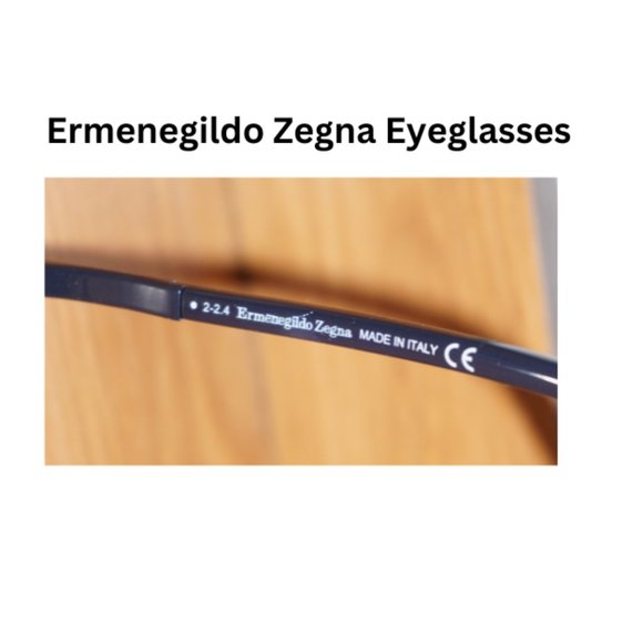 New Rimless Ermenegildo Zegna Men's Eyeglasses Black - Picture 6 of 9